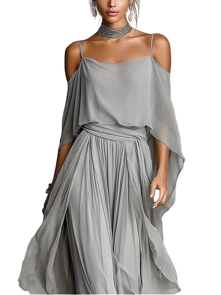 Paola – conjunto ligero con hombros descubiertos