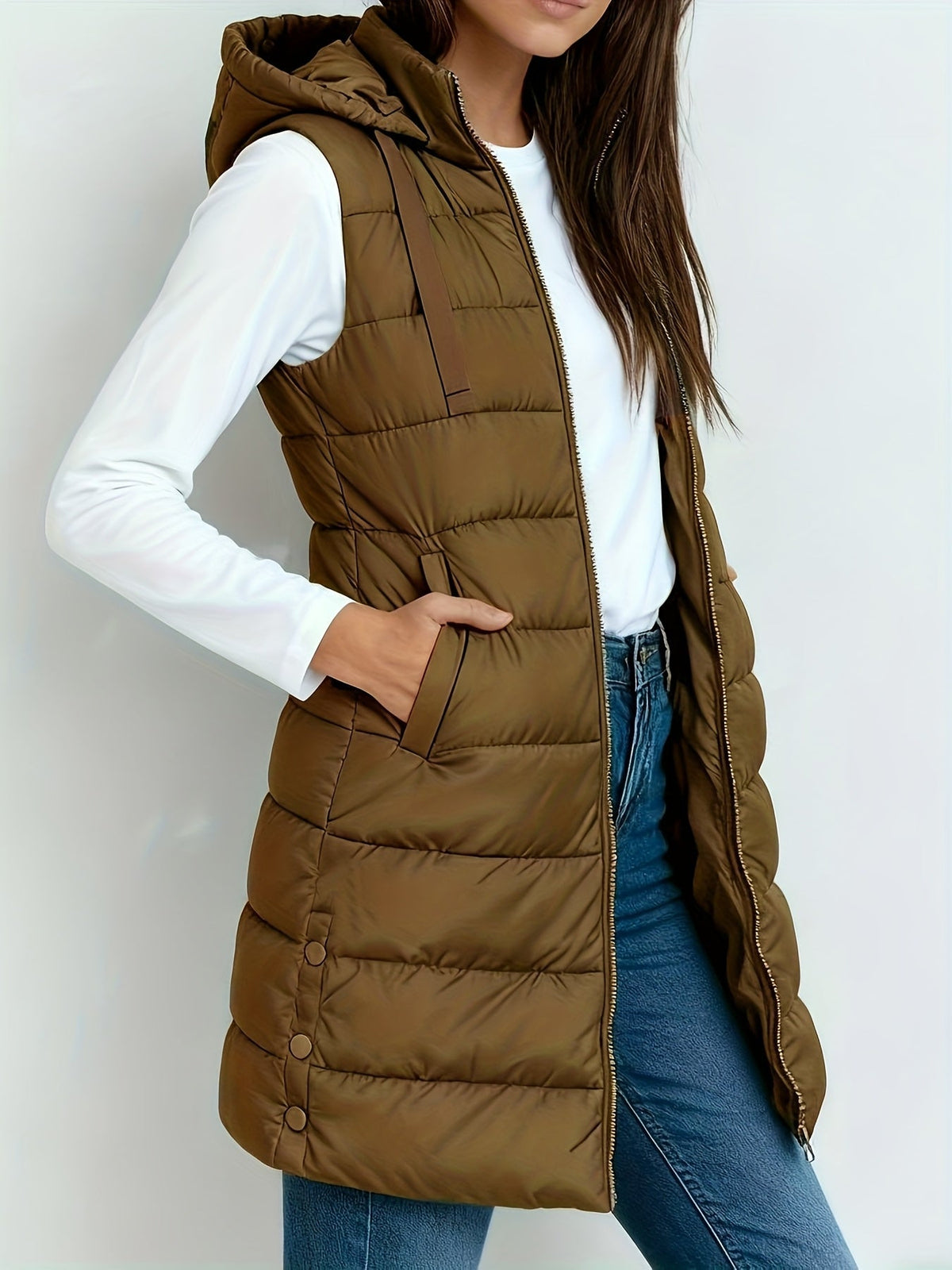 Tira™ | Elegante chaleco largo acolchado - Ana ruiz 