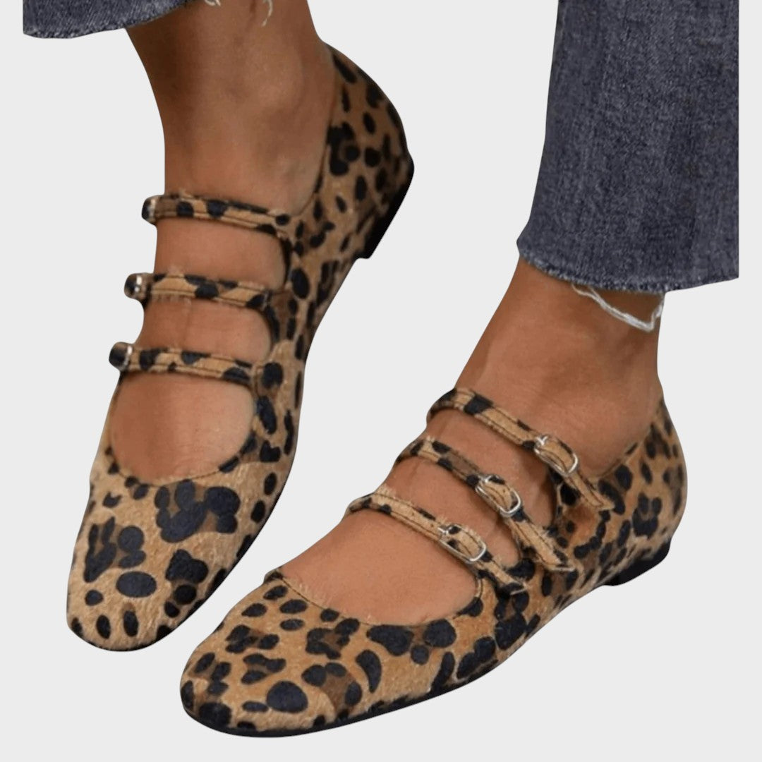 Poliana | Bailarinas con Estampado de Leopardo - Ana ruiz 