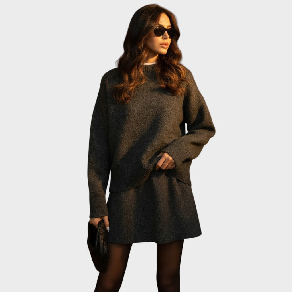 Lara | Conjunto de Falda y Suéter de Punto - Ana ruiz 