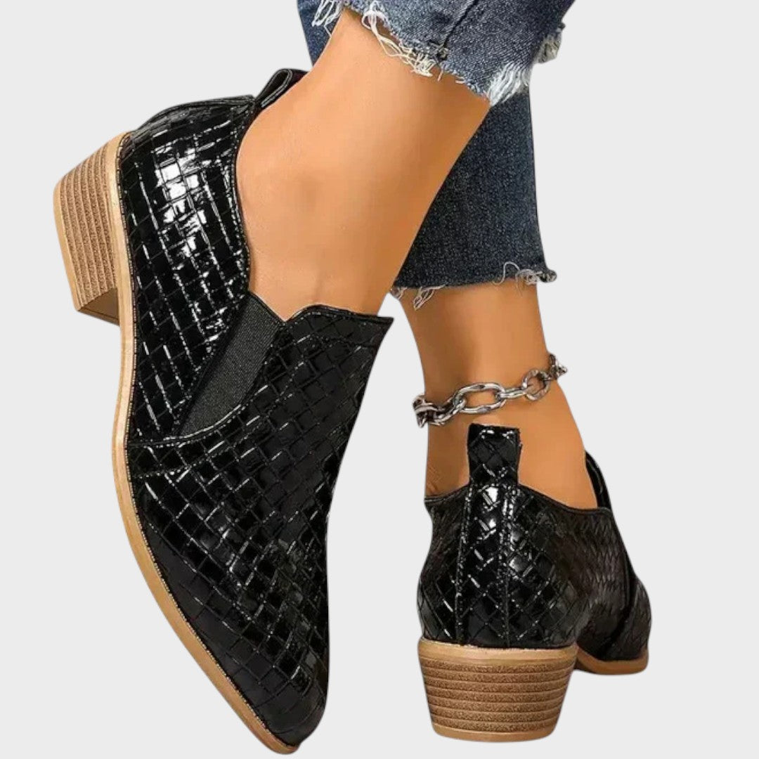 Zavira | Zapatos de Charol con Tacón Medio - Ana ruiz 