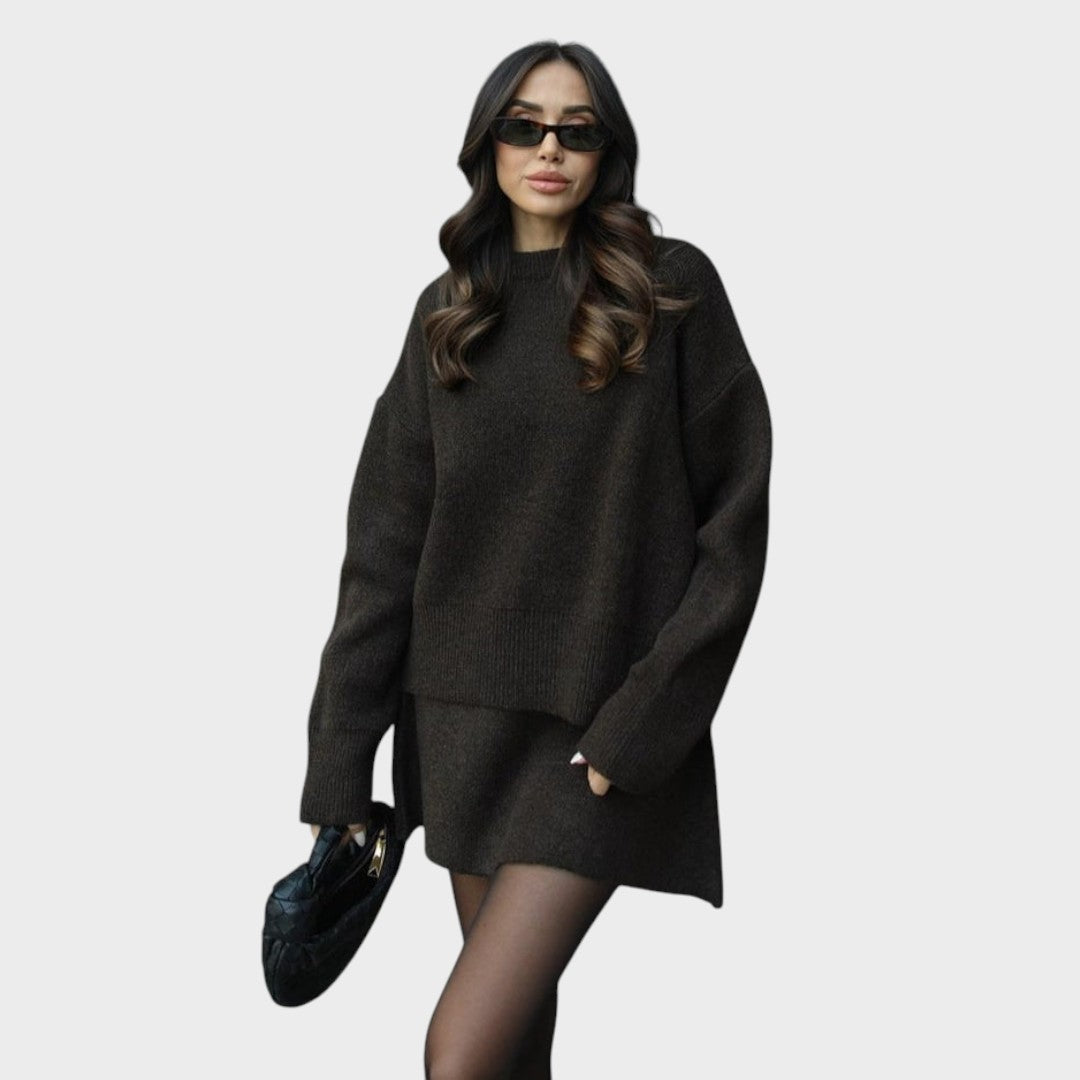 Lara | Conjunto de Falda y Suéter de Punto - Ana ruiz 