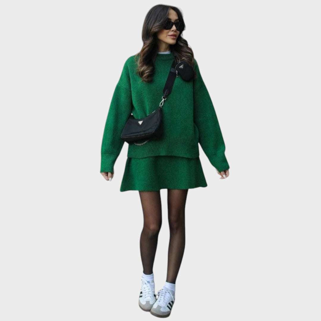 Lara | Conjunto de Falda y Suéter de Punto - Ana ruiz 