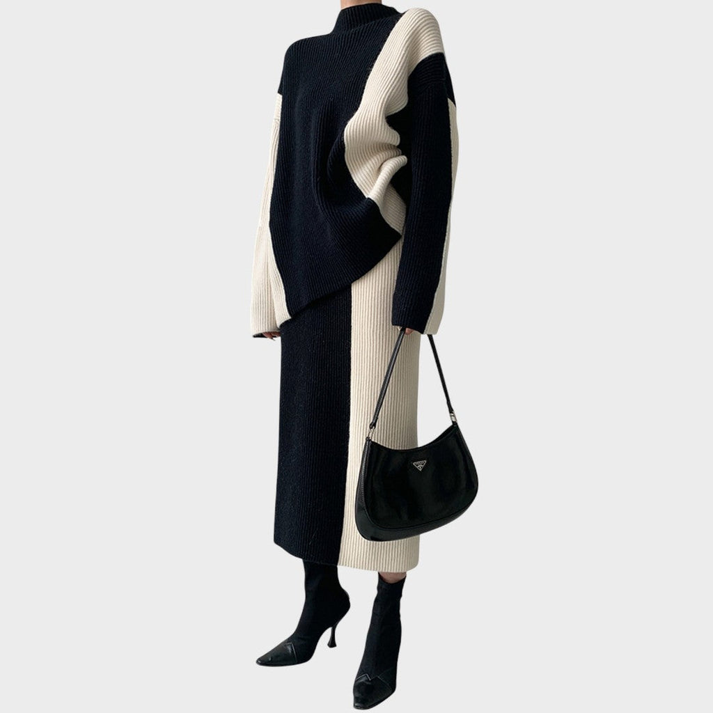 Pilar | Conjunto Falda y Suéter de Punto - Ana ruiz 