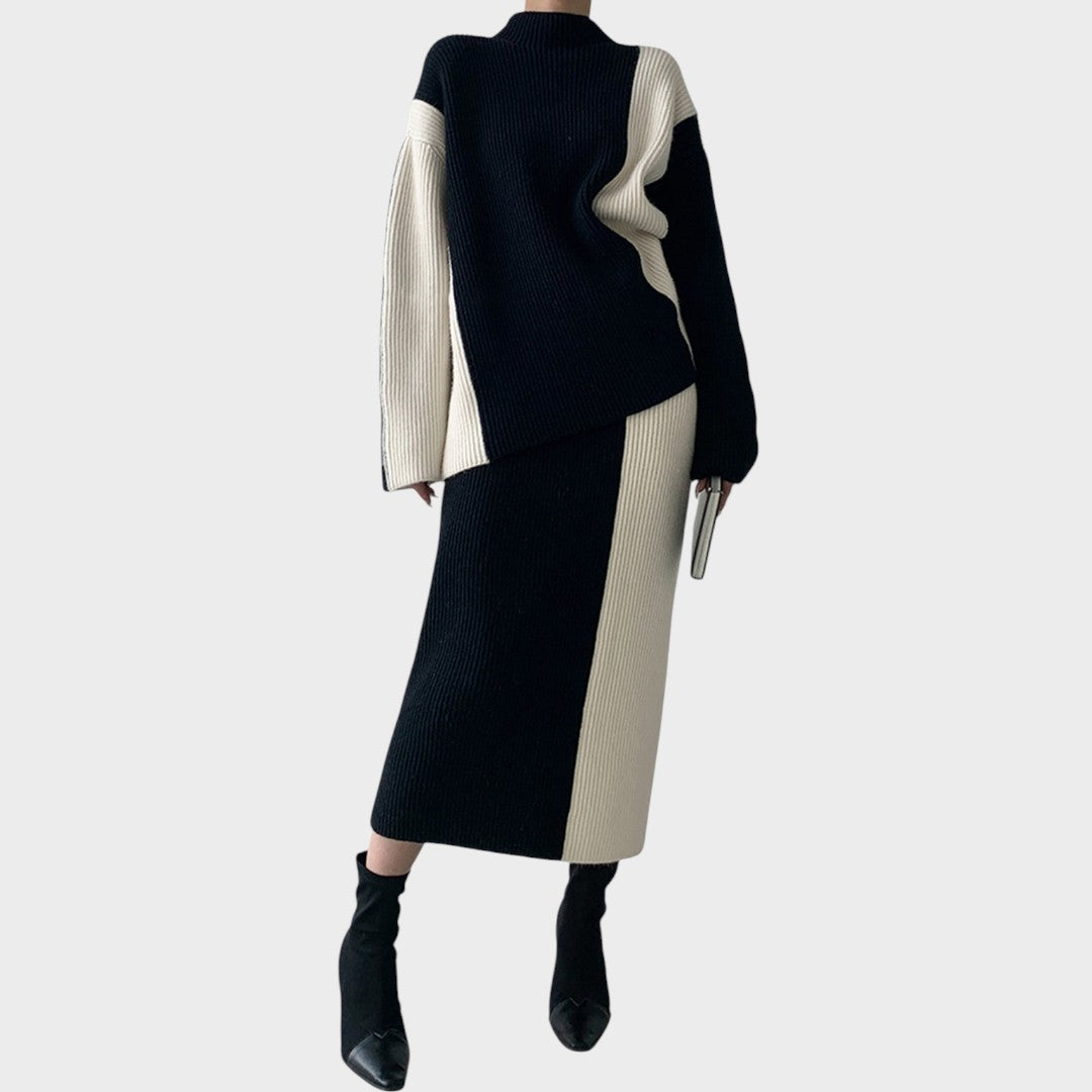 Pilar | Conjunto Falda y Suéter de Punto - Ana ruiz 