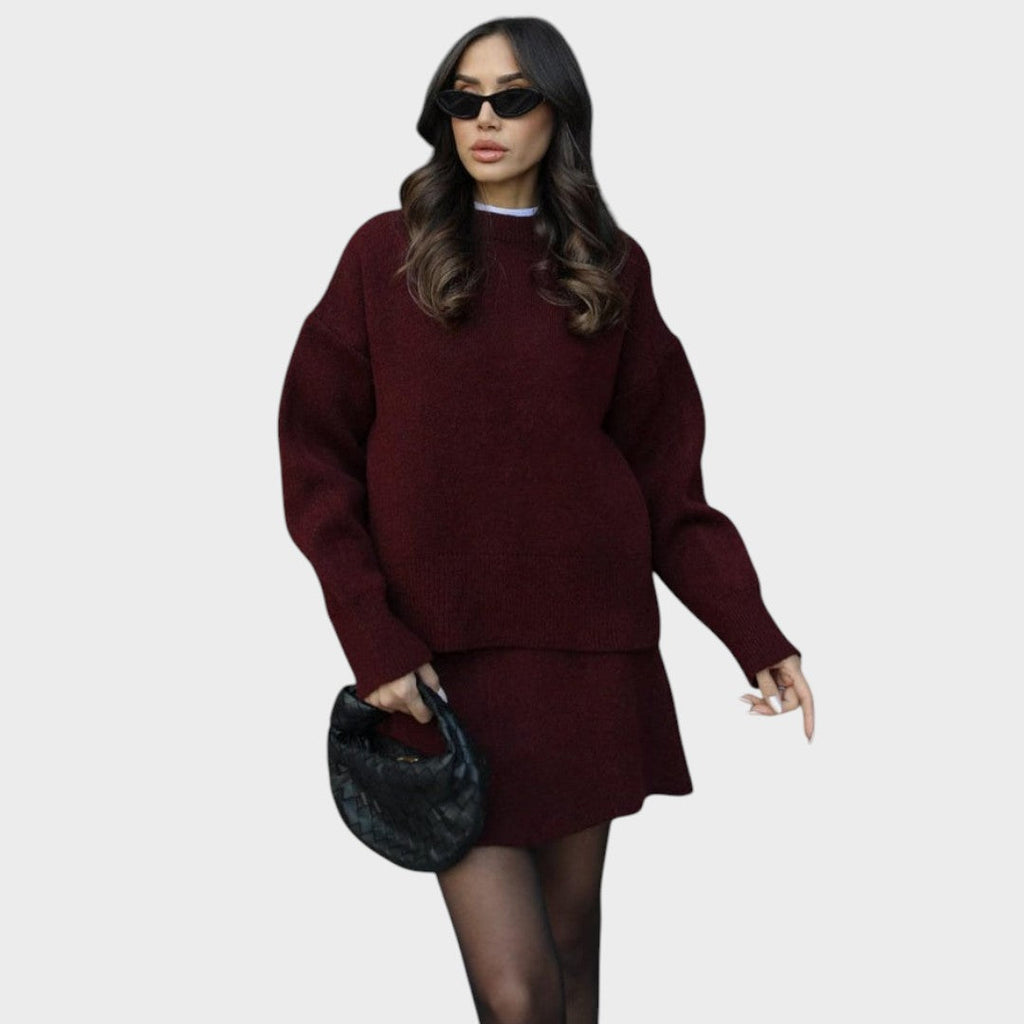 Lara | Conjunto de Falda y Suéter de Punto - Ana ruiz 