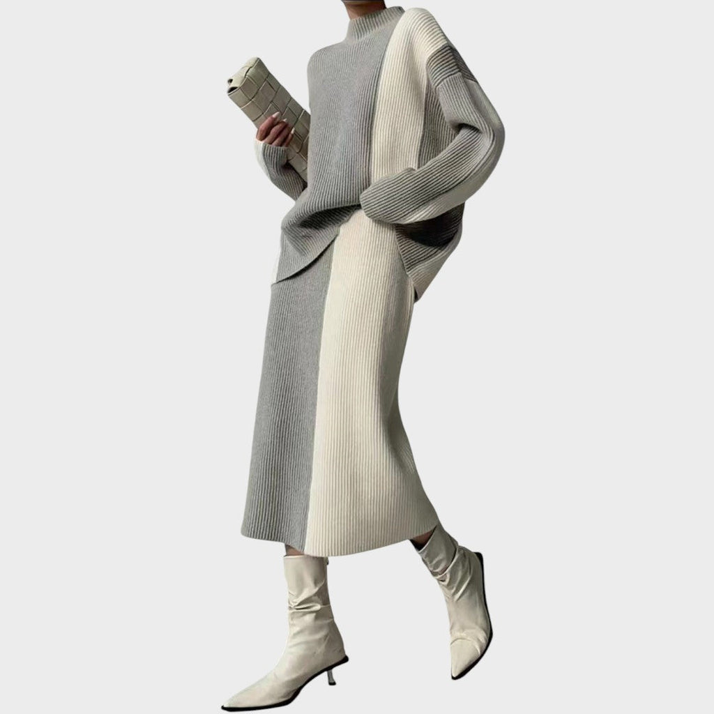 Pilar | Conjunto Falda y Suéter de Punto - Ana ruiz 