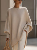 Jennifer | Jersey oversize con drapeado y escote amplio