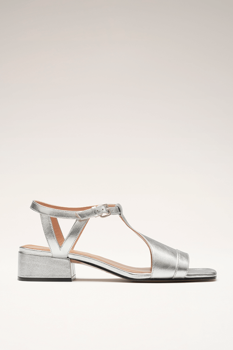 Serena™ | Sandalias Plateadas de Verano