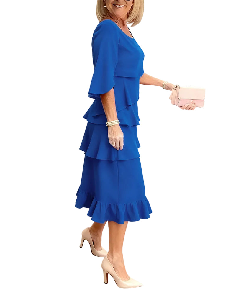 Patricia | Vestido cómodo con volantes - Ana Ruiz