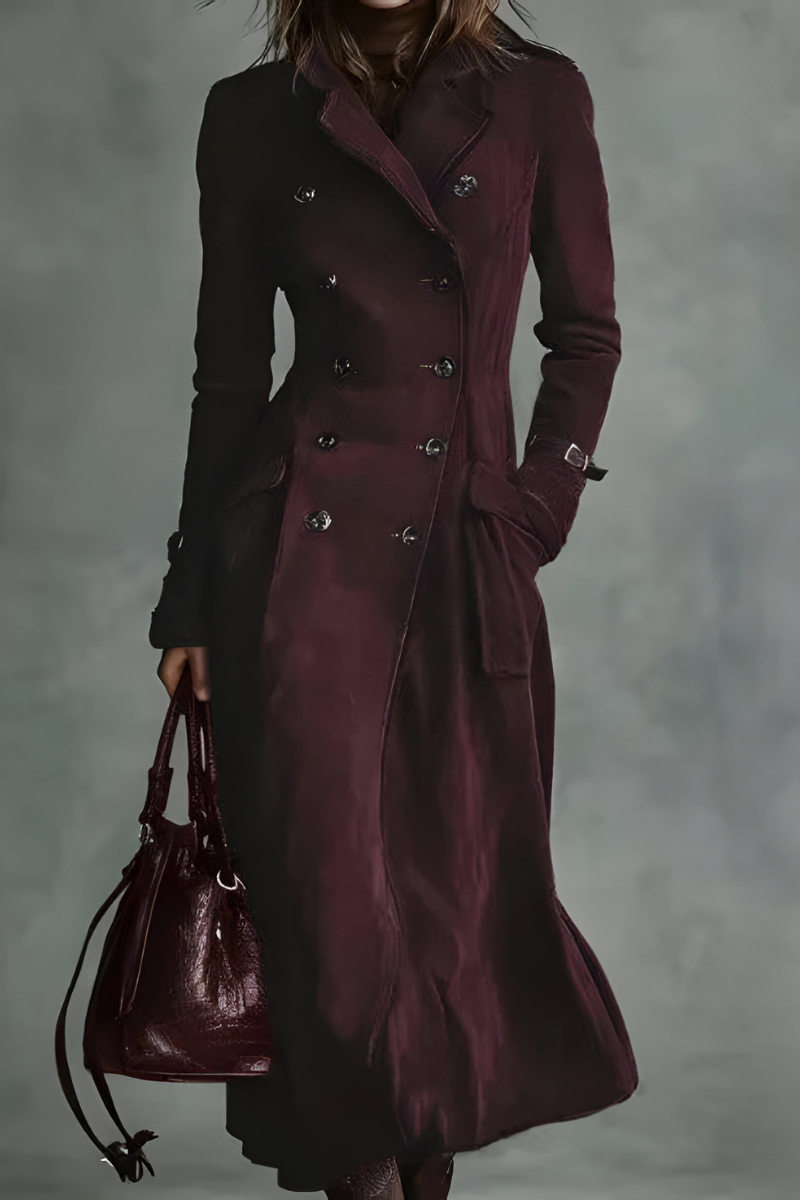 Mara™ | Elegante abrigo largo entallado - Ana ruiz 