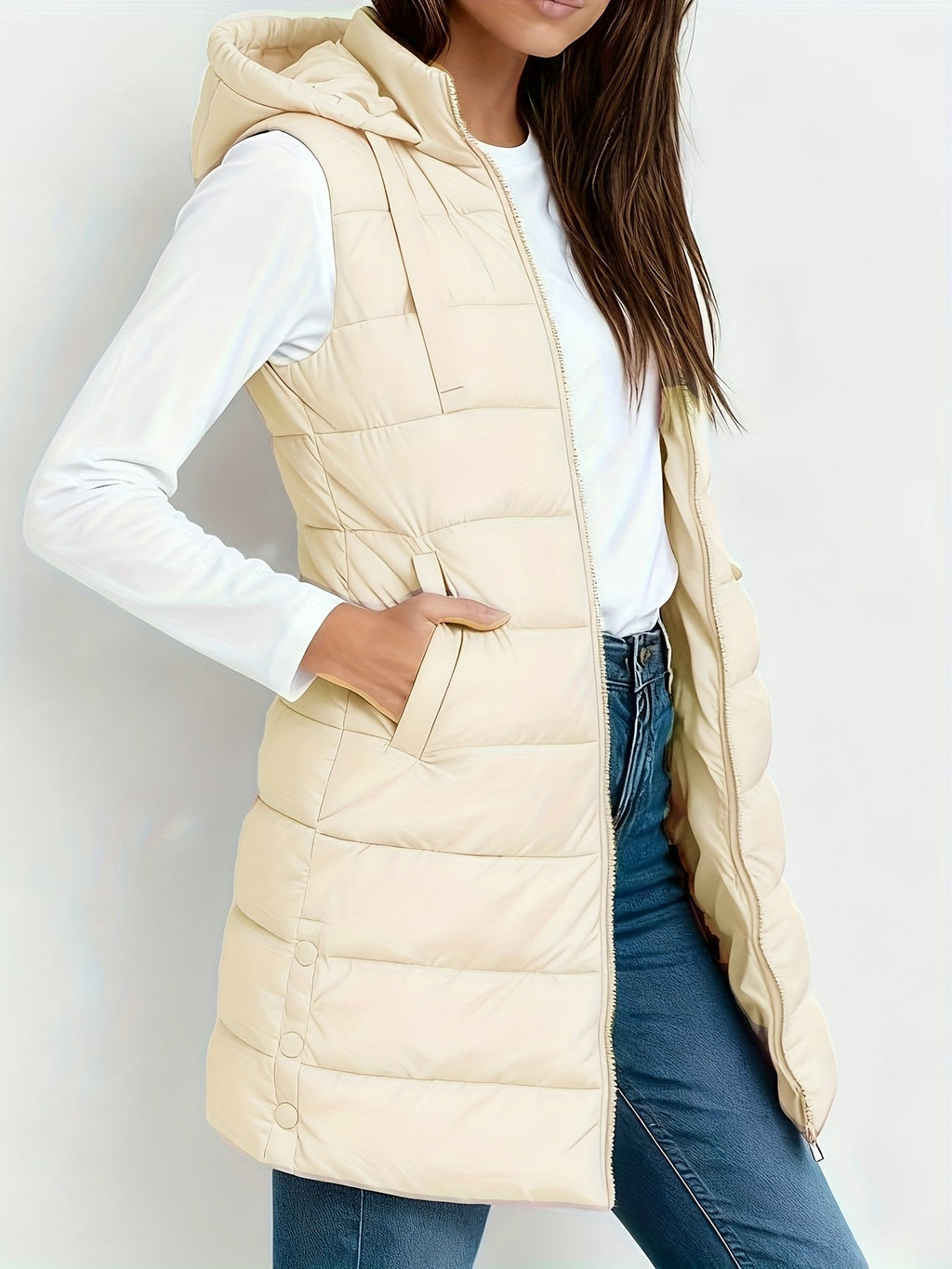 Tira™ | Elegante chaleco largo acolchado - Ana ruiz 