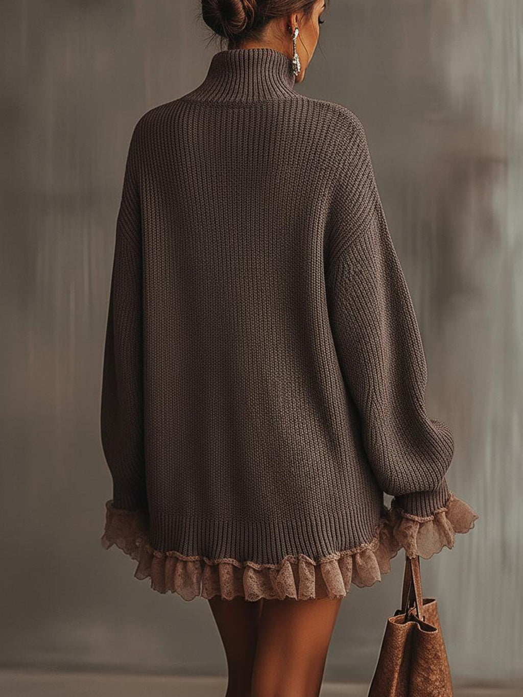 Nina | Vestido Suéter de Punto con Volantes - Ana ruiz 