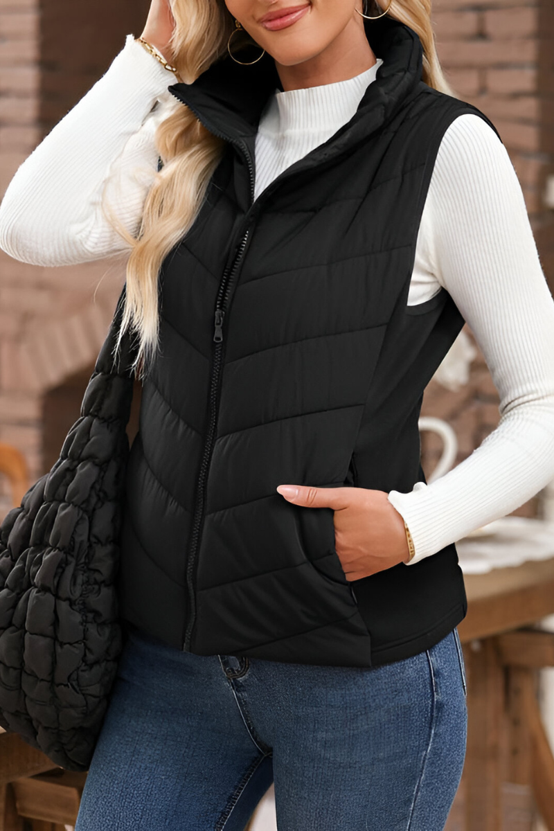 Manon™ | Chaleco acolchado tipo puffer cálido - Ana ruiz 