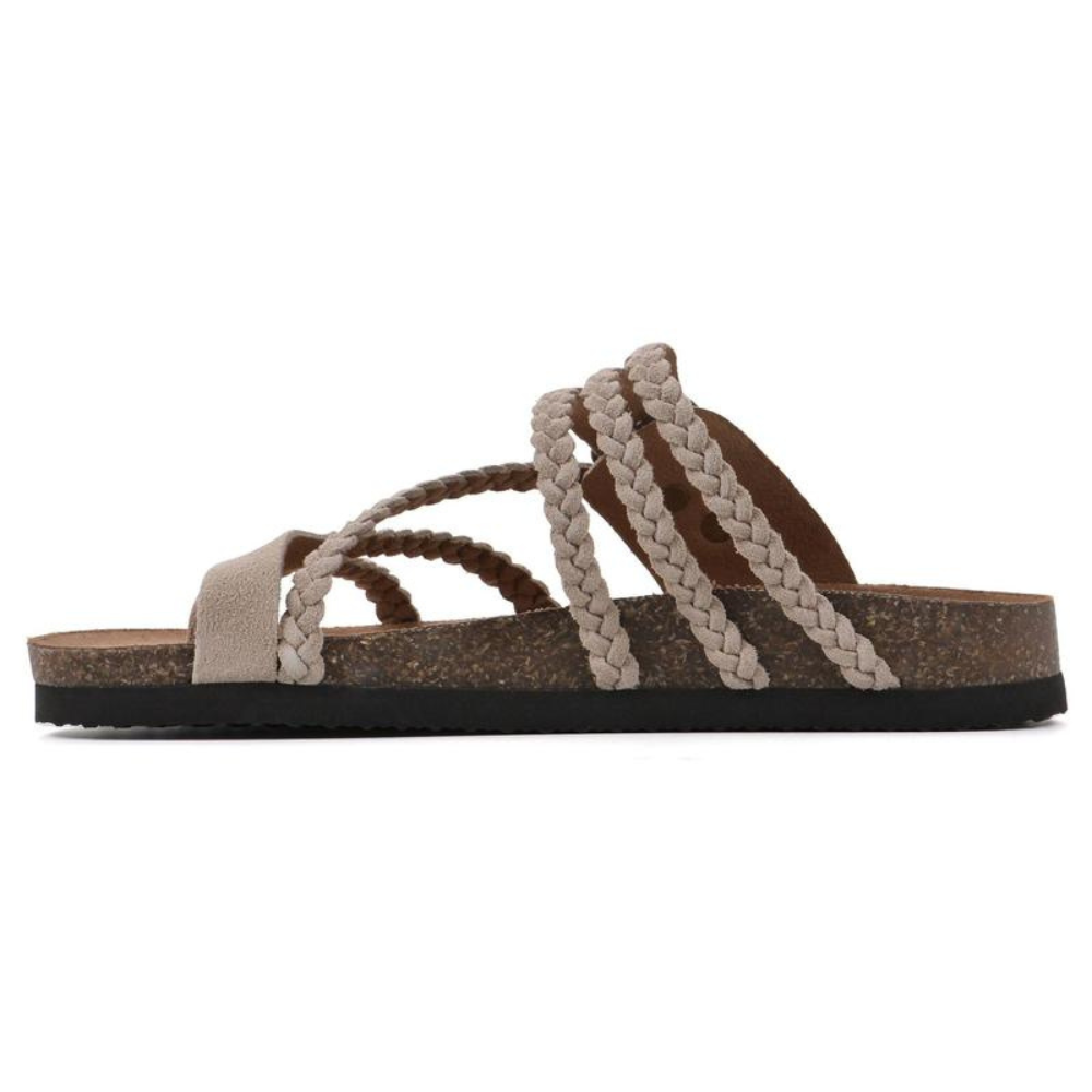 Carolina | Sandalias de corcho trenzado