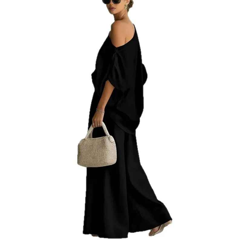 Lisa | Top suave de hombros descubiertos y pantalones tapered - Ana ruiz 
