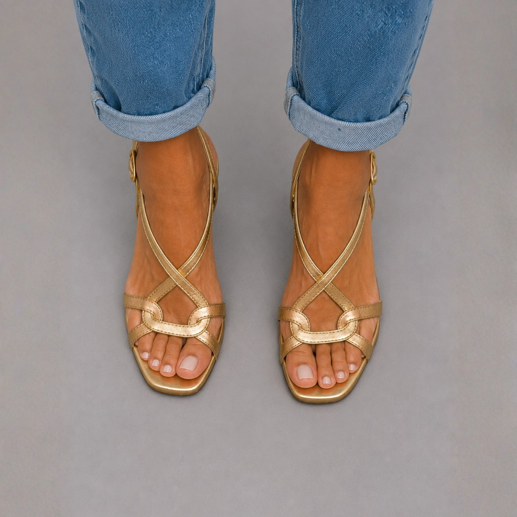 Soleil™ | Sandalias Doradas, Encanto de Verano