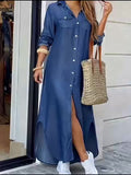Harper™ | Vestido camisero de denim