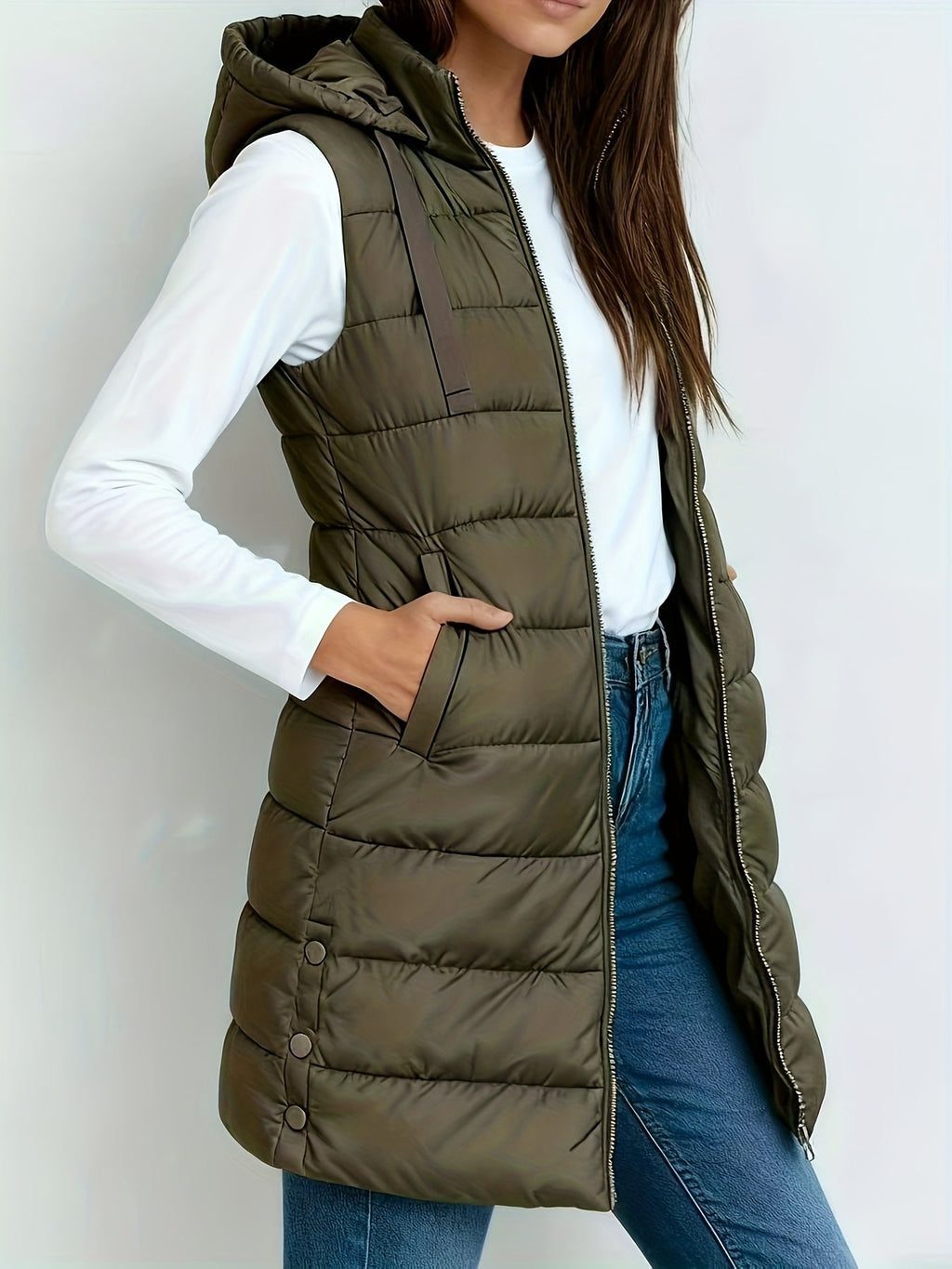 Tira™ | Elegante chaleco largo acolchado - Ana ruiz 