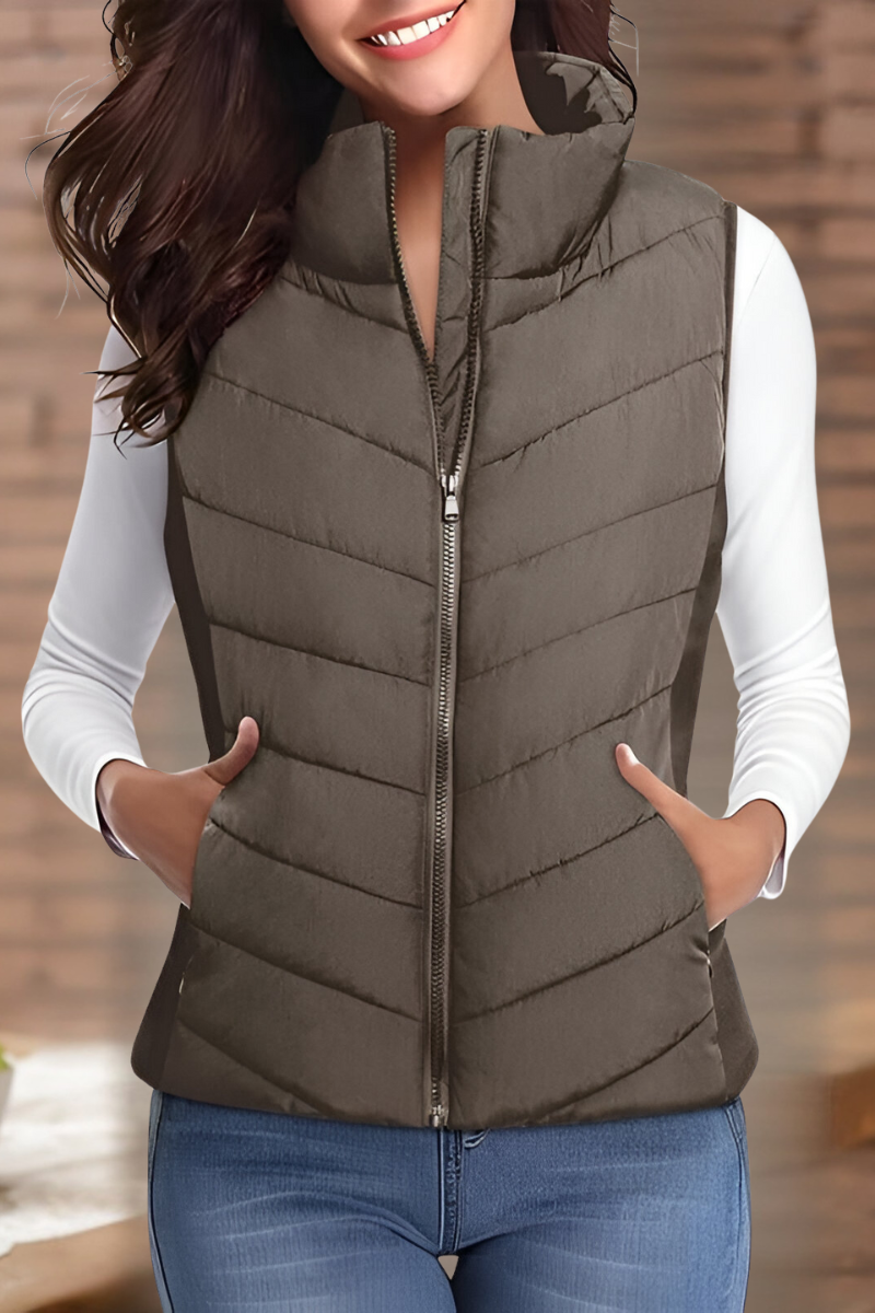 Manon™ | Chaleco acolchado tipo puffer cálido - Ana ruiz 