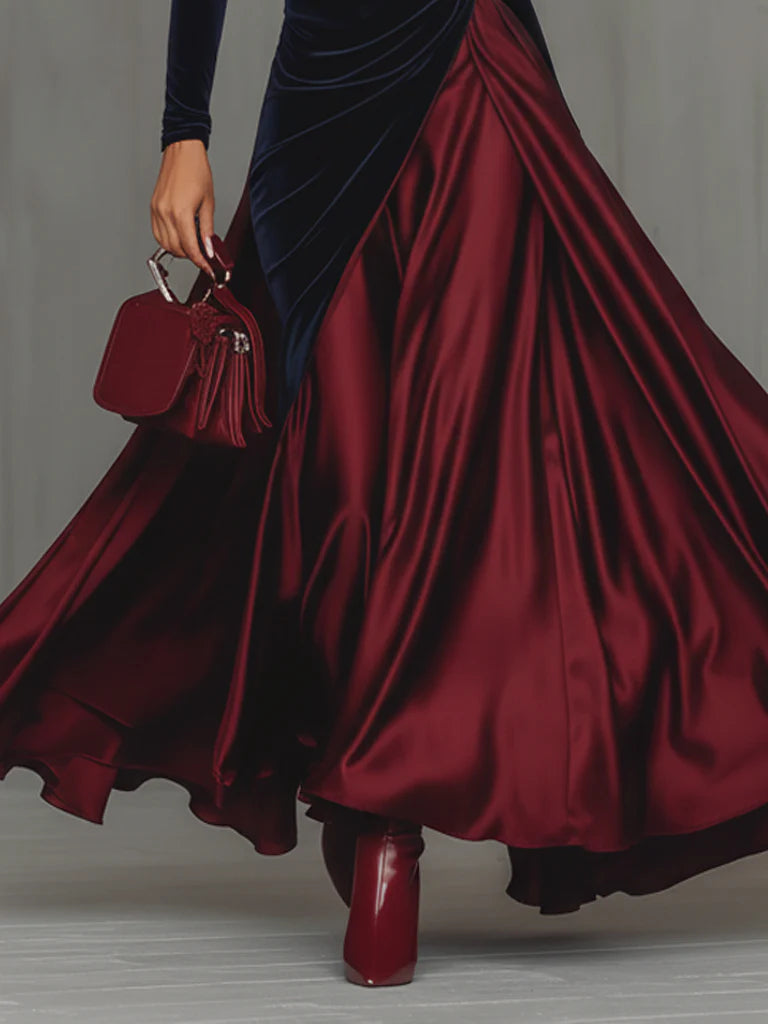 Lira ❘ Vestido largo bicolor - Ana ruiz 