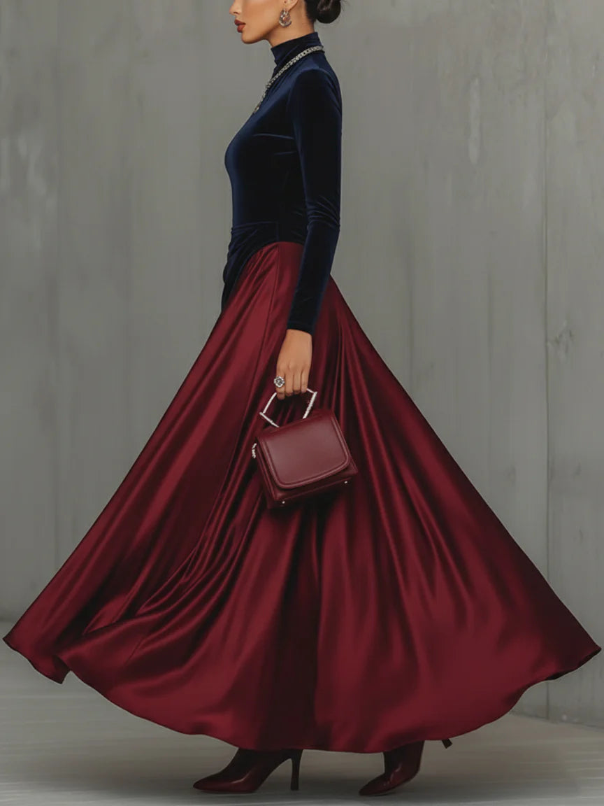 Lira ❘ Vestido largo bicolor - Ana ruiz 