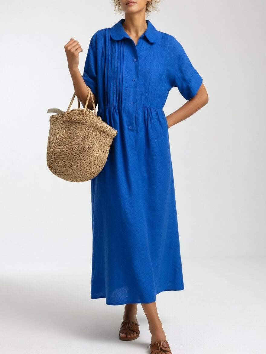 Sandra™ — Vestido camisero fluido de verano