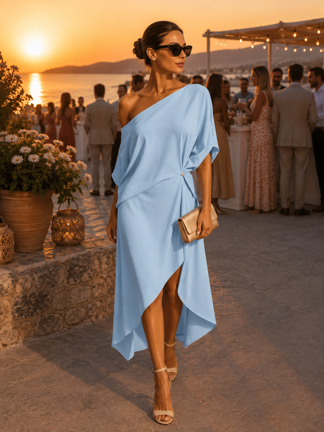 Camila | Vestido asimétrico elegante