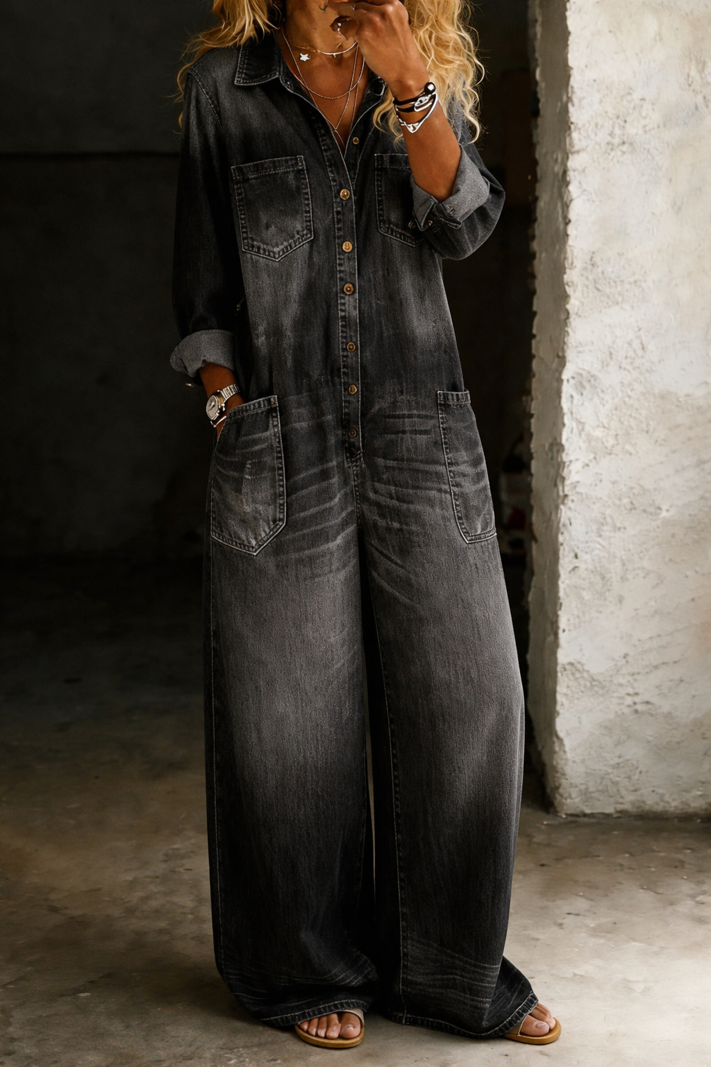 Lena | Peto de denim casual