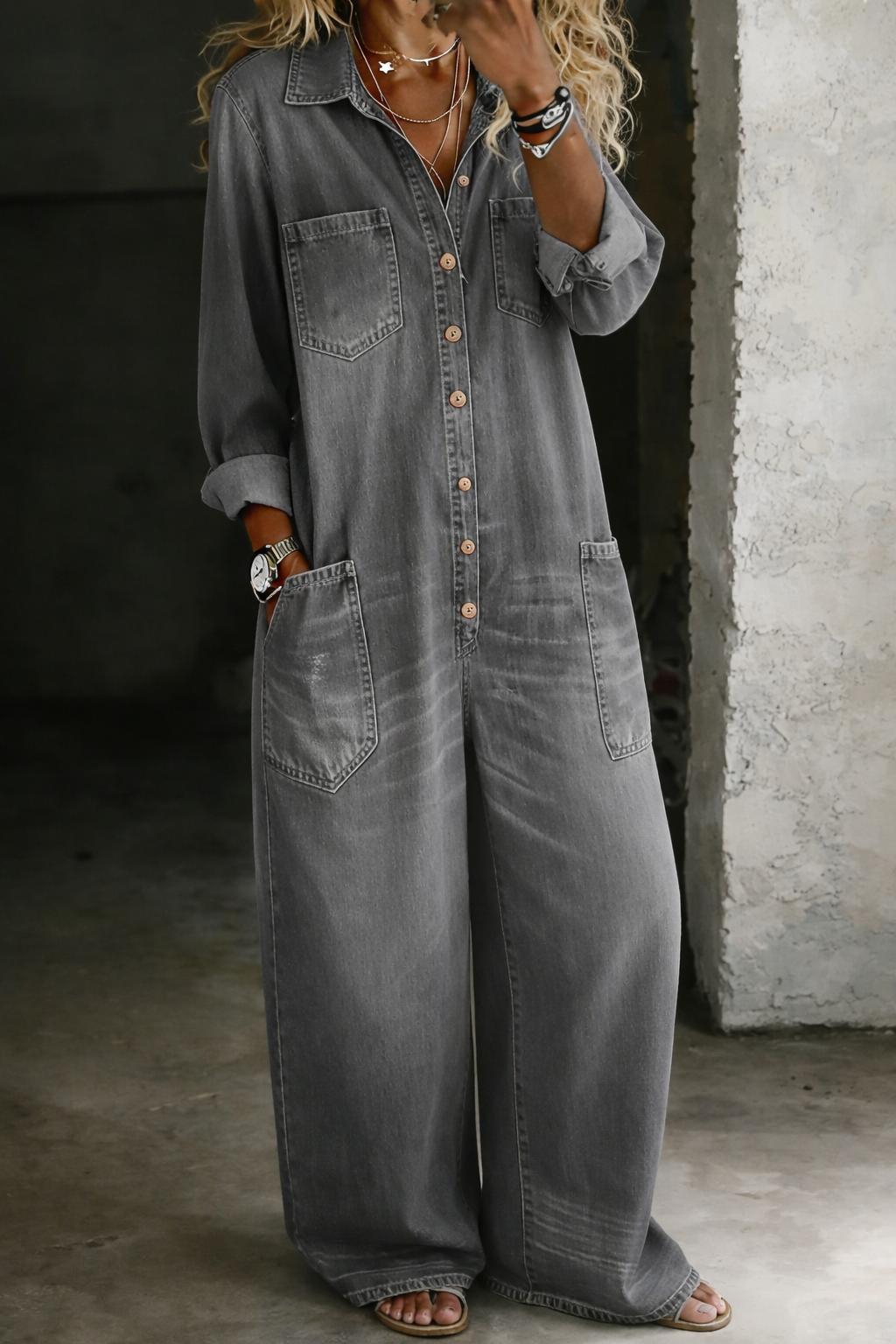 Lena | Peto de denim casual