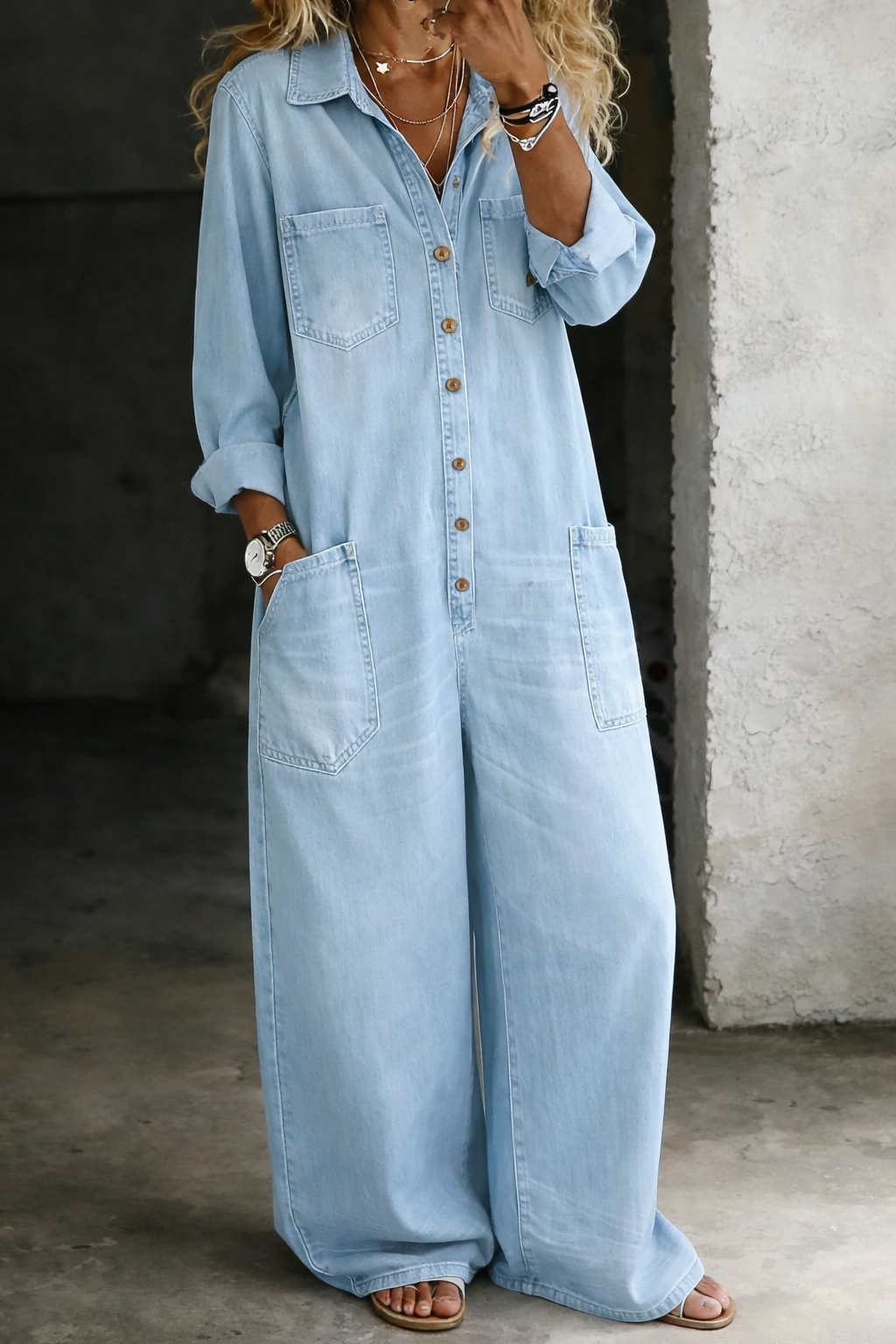 Lena | Peto de denim casual