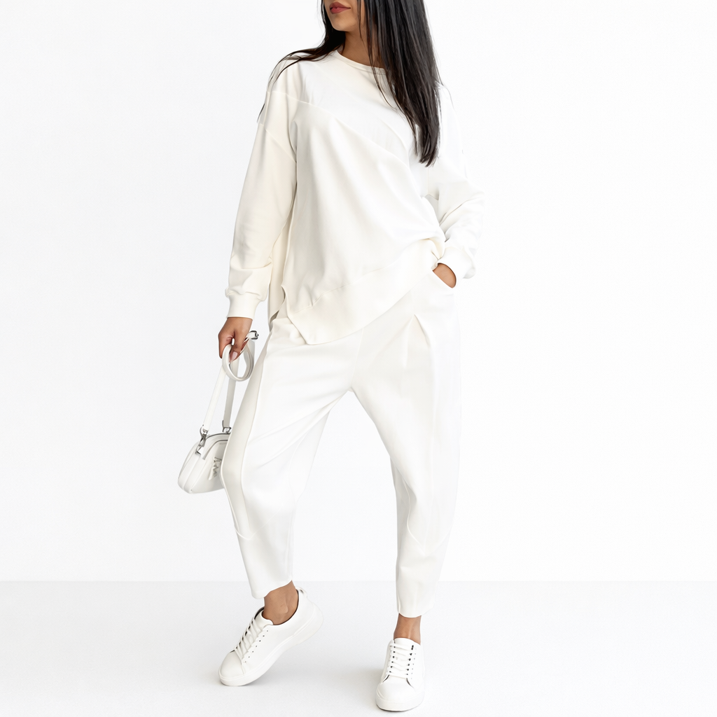 Irene l Conjunto de sudadera de manga larga y pantalones para mujer - Ana ruiz 