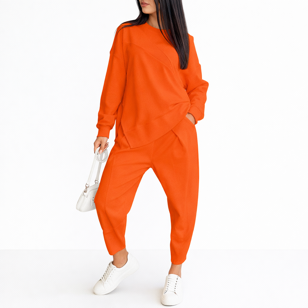 Irene l Conjunto de sudadera de manga larga y pantalones para mujer - Ana ruiz 