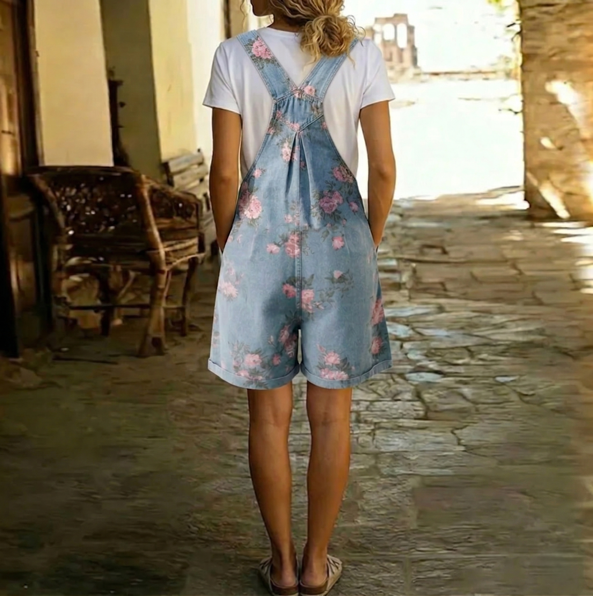 Judy | Chaqueta vaquera con estampado floral