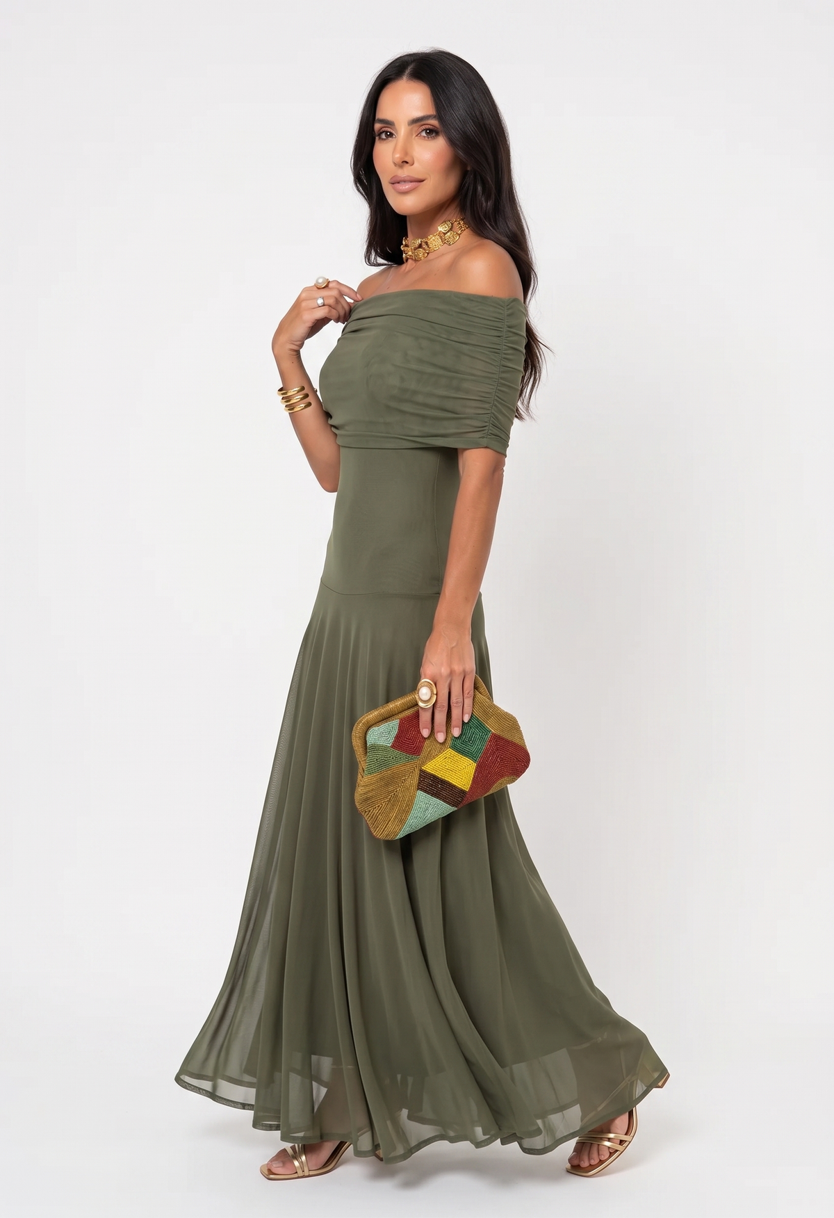 Carla | Vestido maxi elegante y sencillo - Ana ruiz 