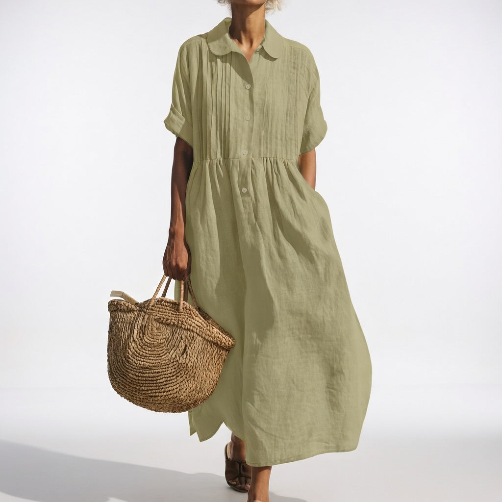 Sandra™ — Vestido camisero fluido de verano