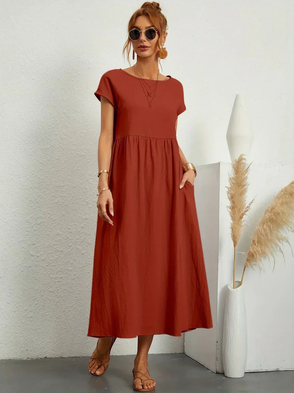 Gabriella | Vestido midi fluido, elegancia atemporal