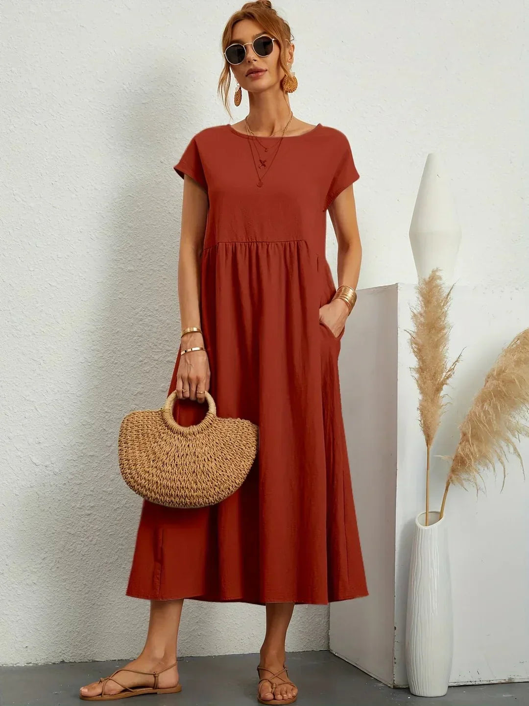 Gabriella | Vestido midi fluido, elegancia atemporal