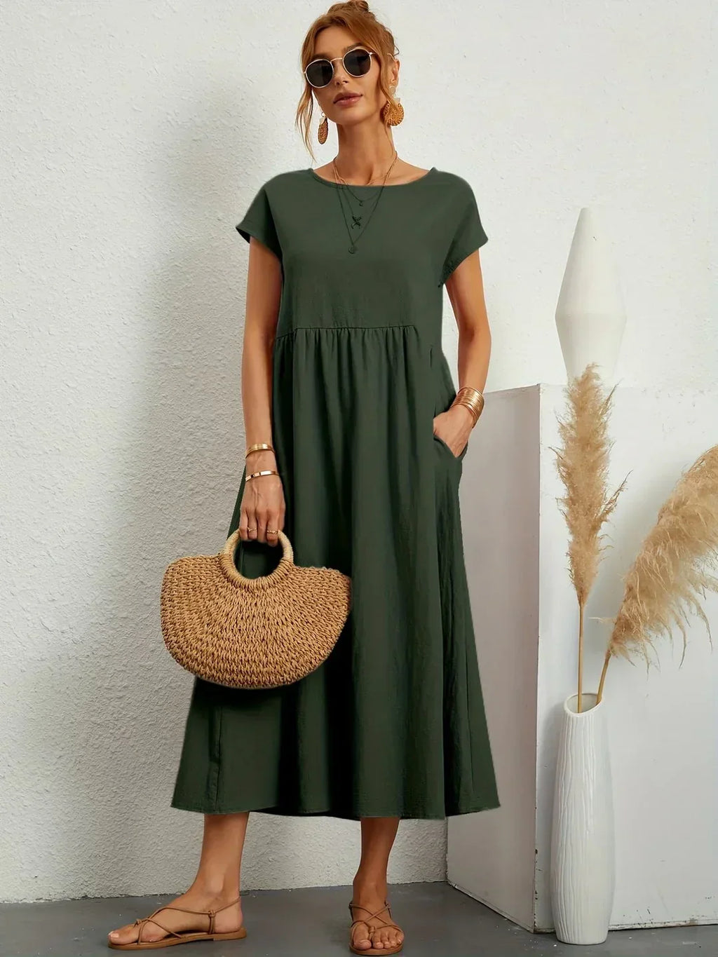 Gabriella | Vestido midi fluido, elegancia atemporal