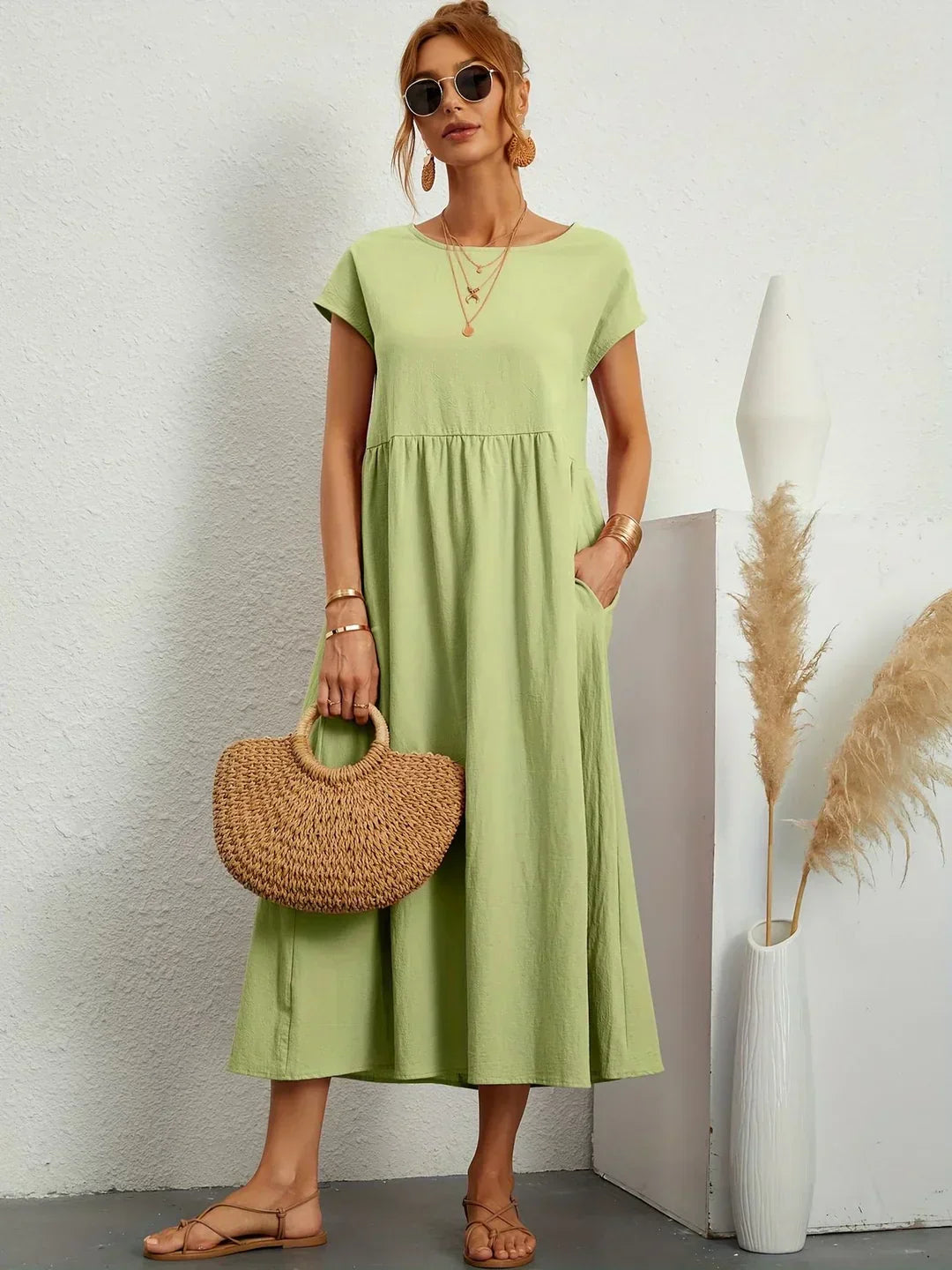 Gabriella | Vestido midi fluido, elegancia atemporal