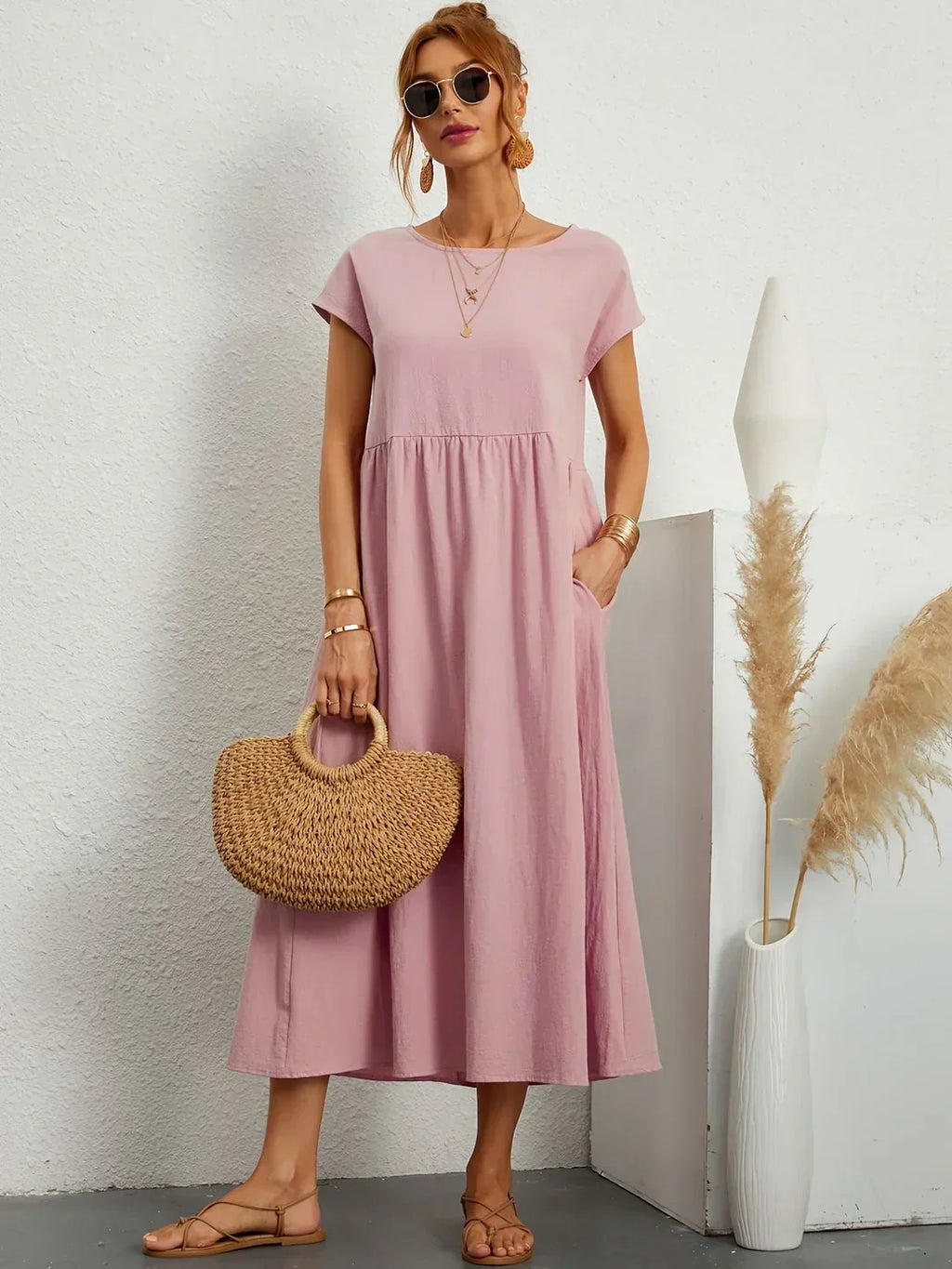 Gabriella | Vestido midi fluido, elegancia atemporal