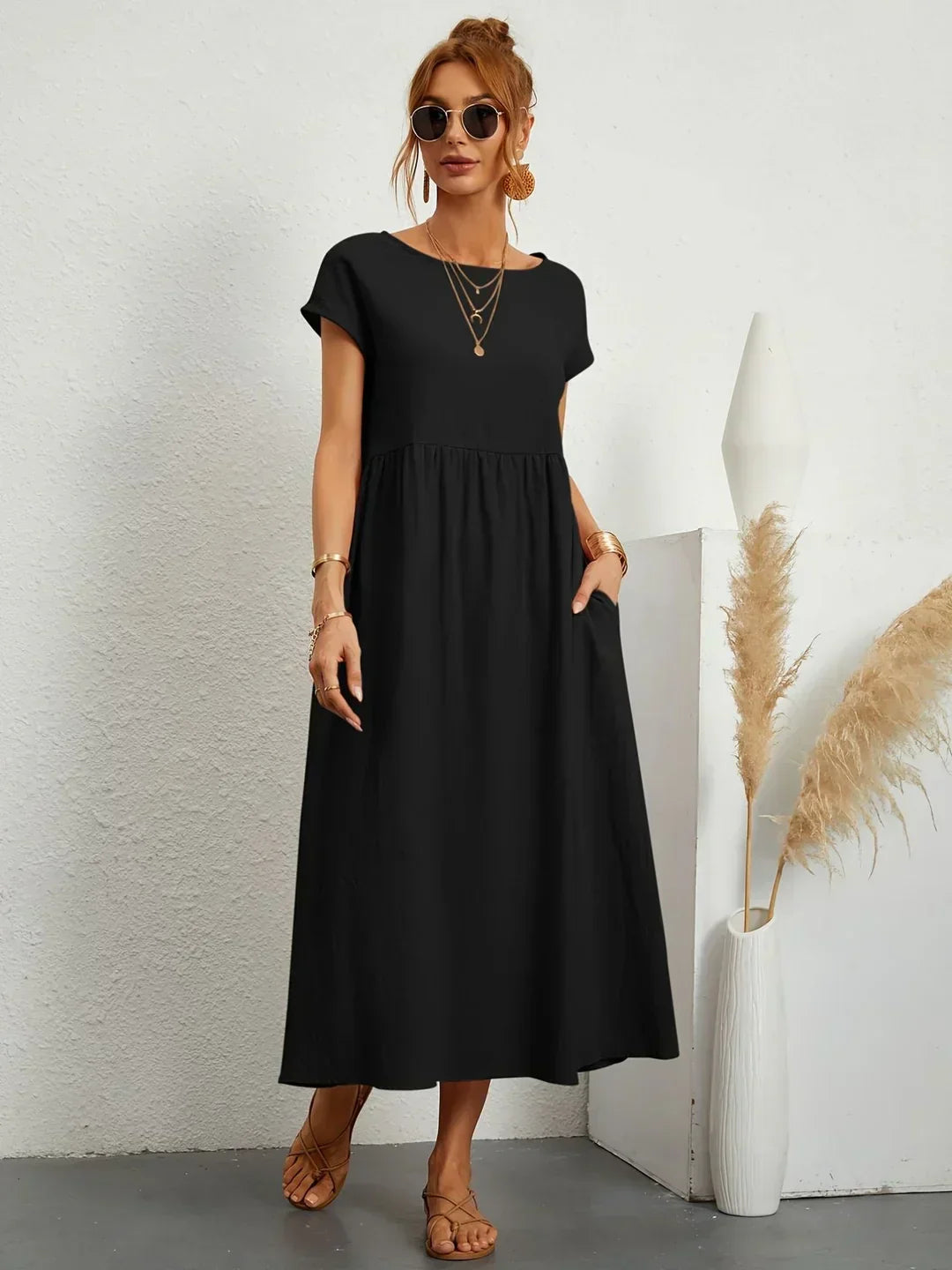 Gabriella | Vestido midi fluido, elegancia atemporal