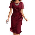Arletta - Vestido con cintura fruncida - Ana ruiz 