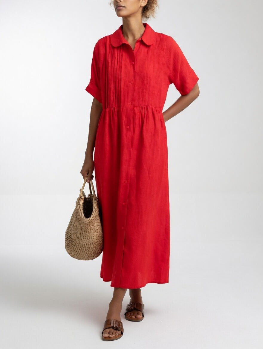 Sandra™ — Vestido camisero fluido de verano