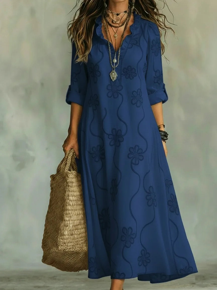 Carol | Vestido maxi confort floral de verano