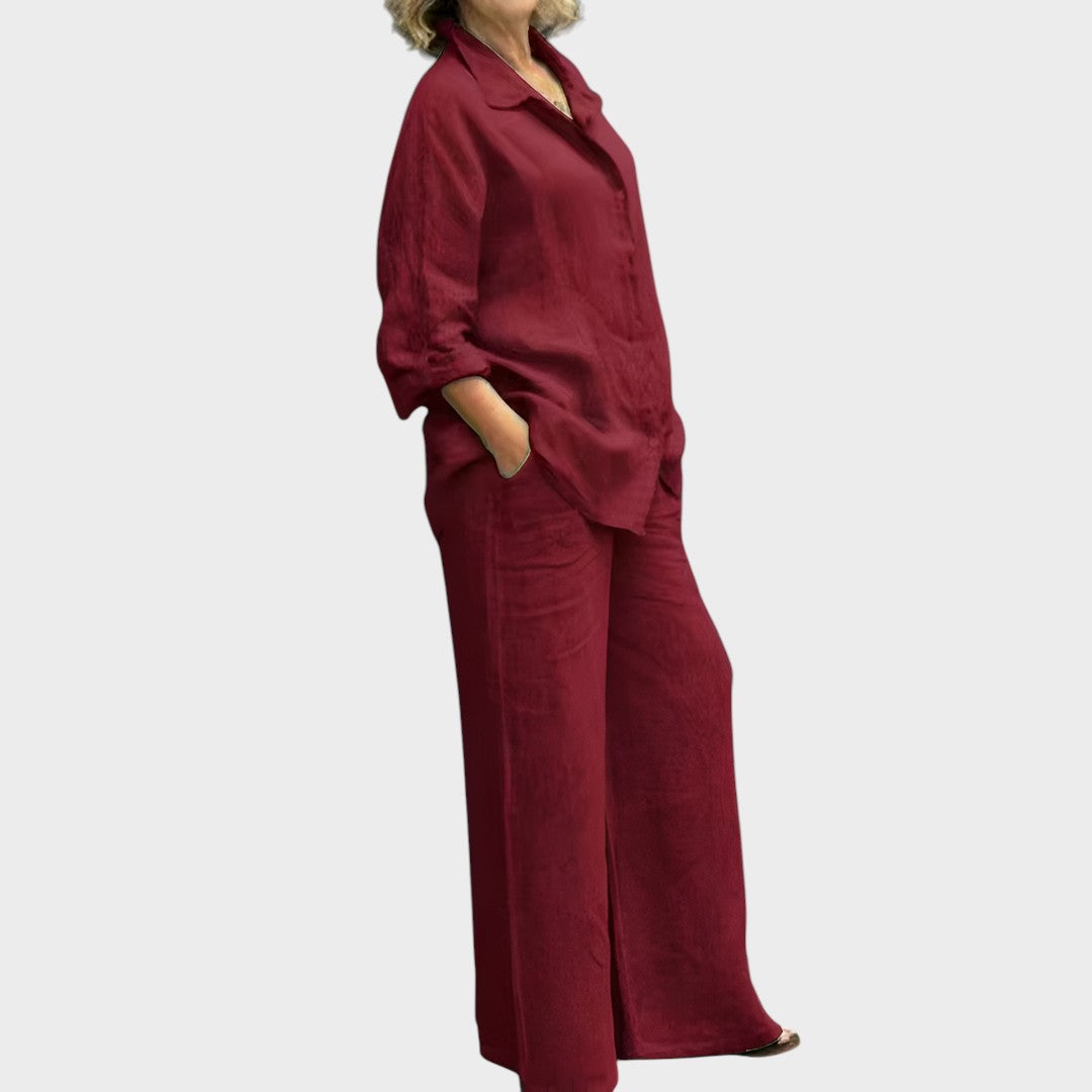 Lara | Conjunto De Camisa Y Pantalón - Ana ruiz 