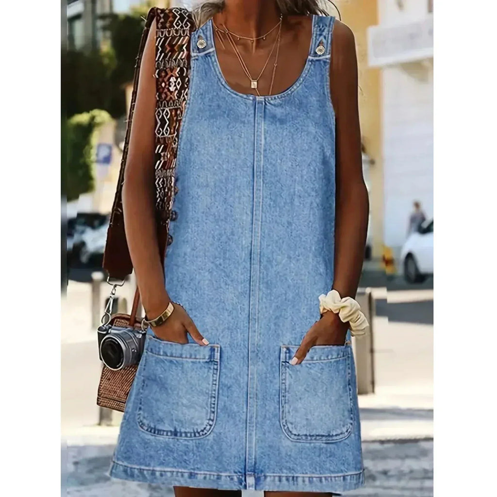 Saylor | Vestido de estilo denim relajado