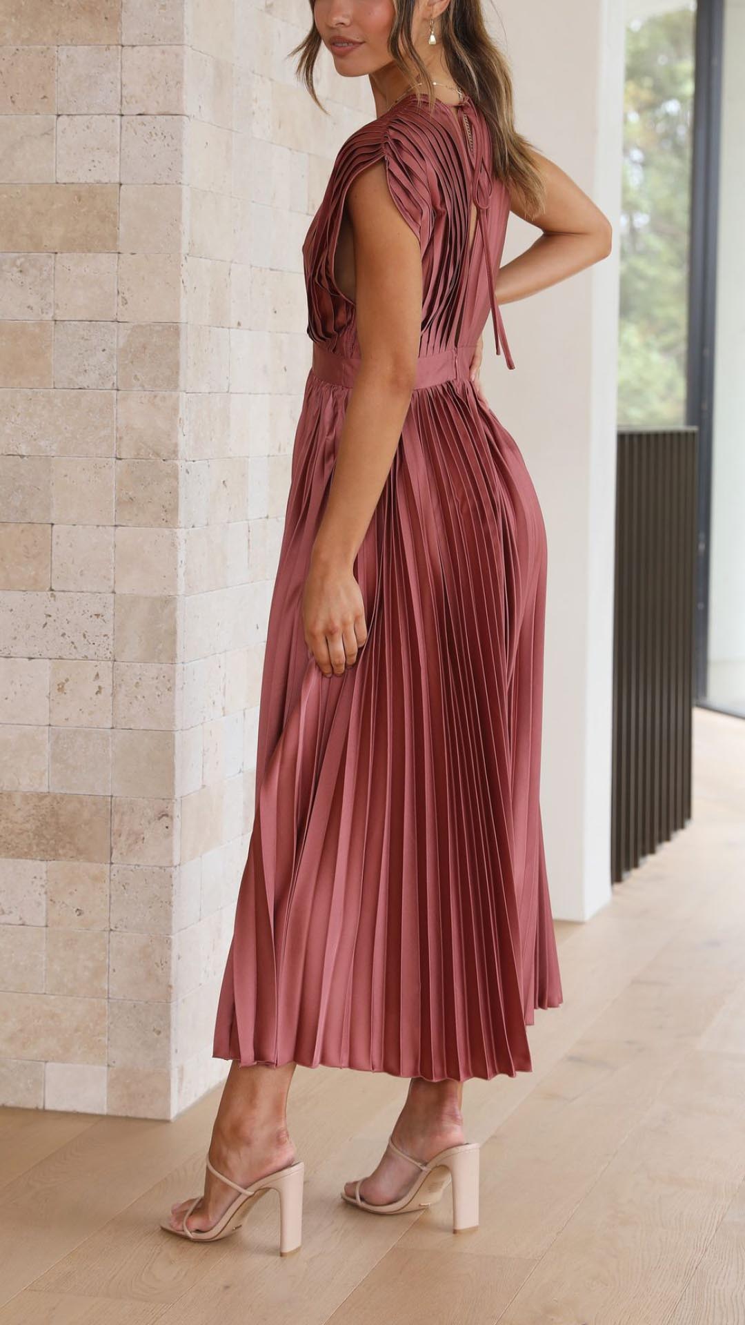 Violeta | Elegante vestido plisado - Ana ruiz 