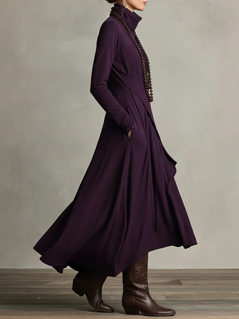 Malva | Vestido Maxi de Cuello Alto - Ana ruiz 