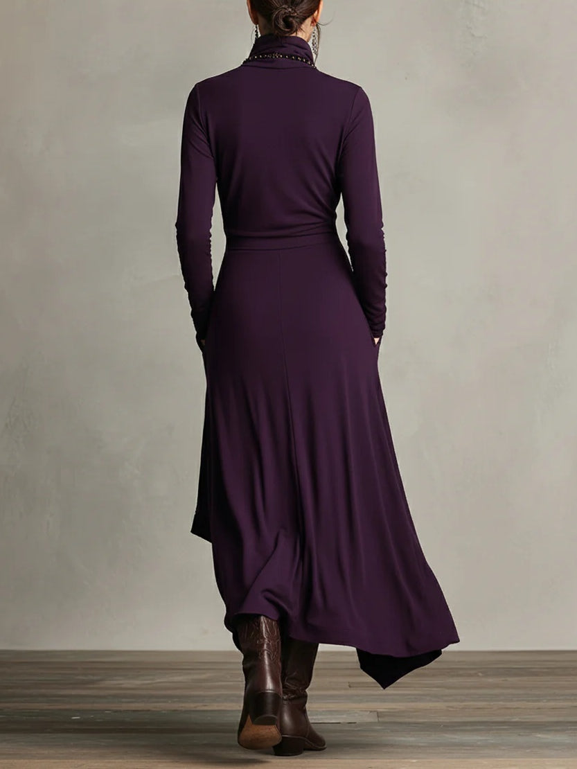 Malva | Vestido Maxi de Cuello Alto - Ana ruiz 